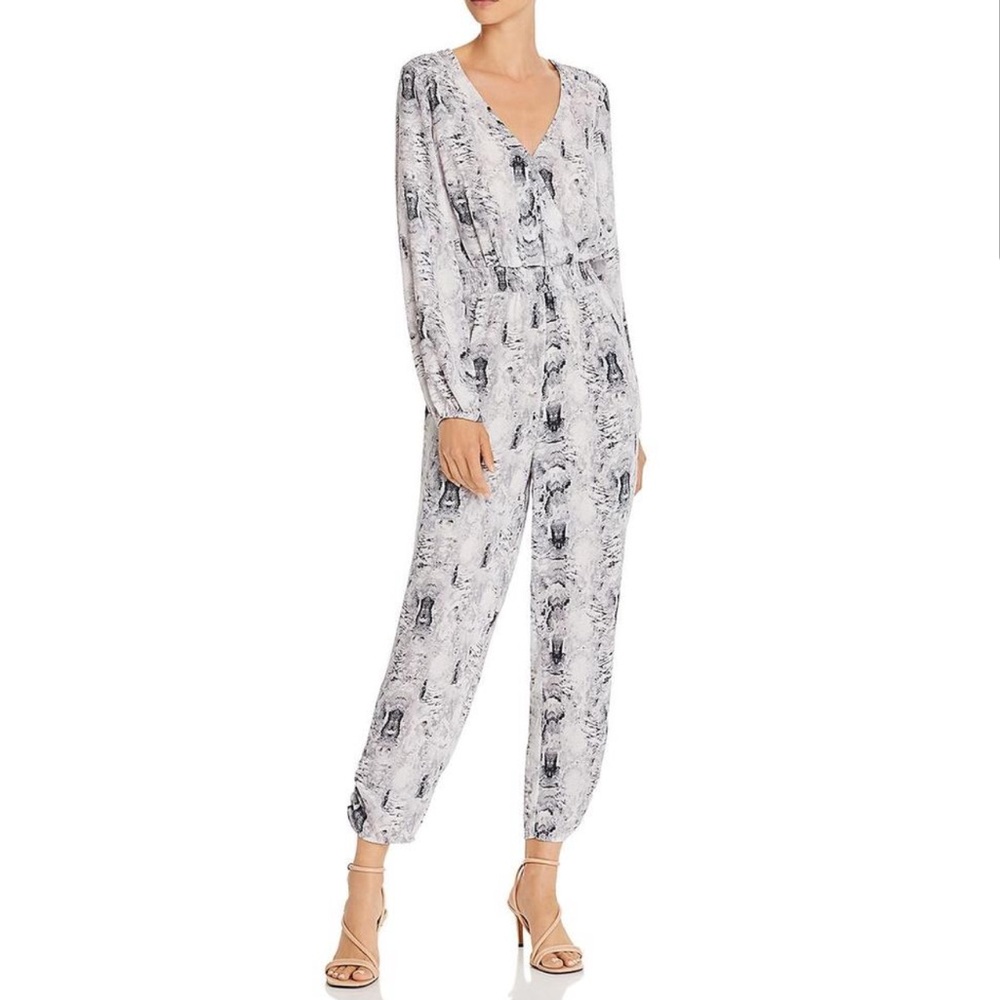 Aqua Snake Print Jumpsuit